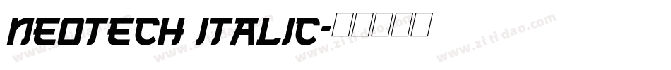 NeoTech Italic字体转换